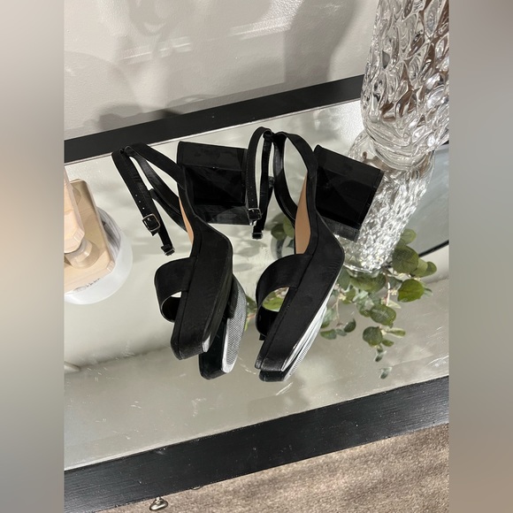 Torrid Platform Block Heel Sandal Black 9.5W - Picture 6 of 16